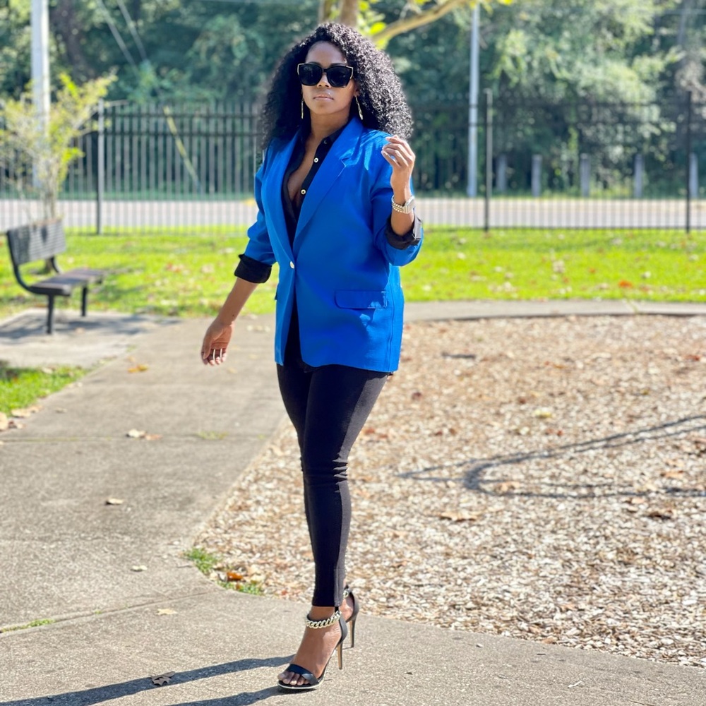 Royal blue Vintage blazer
